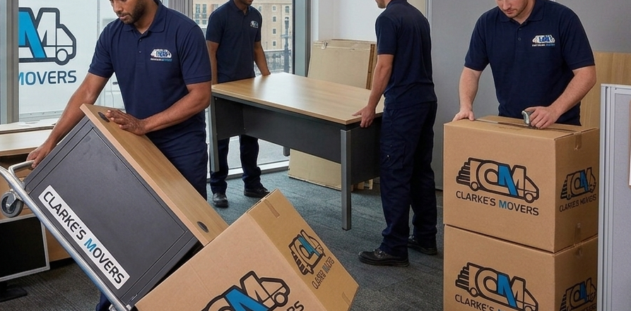 Corporate office furniture removal Canary Wharf